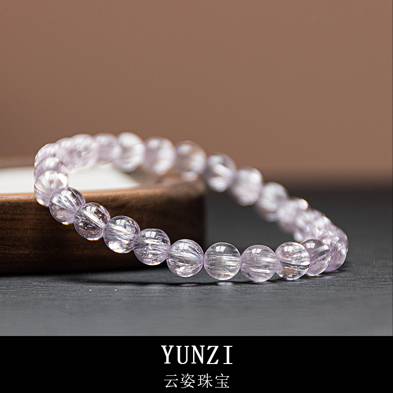 阿富汗透拉絲體紫鋰輝石手串 尺寸可選 帶證書