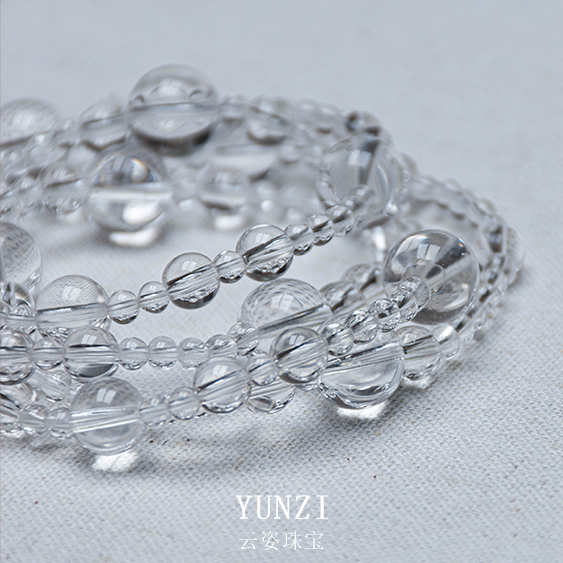 【靜水】天然白水晶泡泡珠設計款手串 尺寸可選 產品多樣性發其一