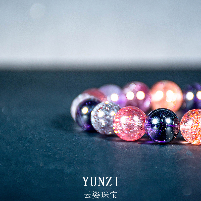 三輪骨幹超七水晶手串 尺寸可選 帶證發貨