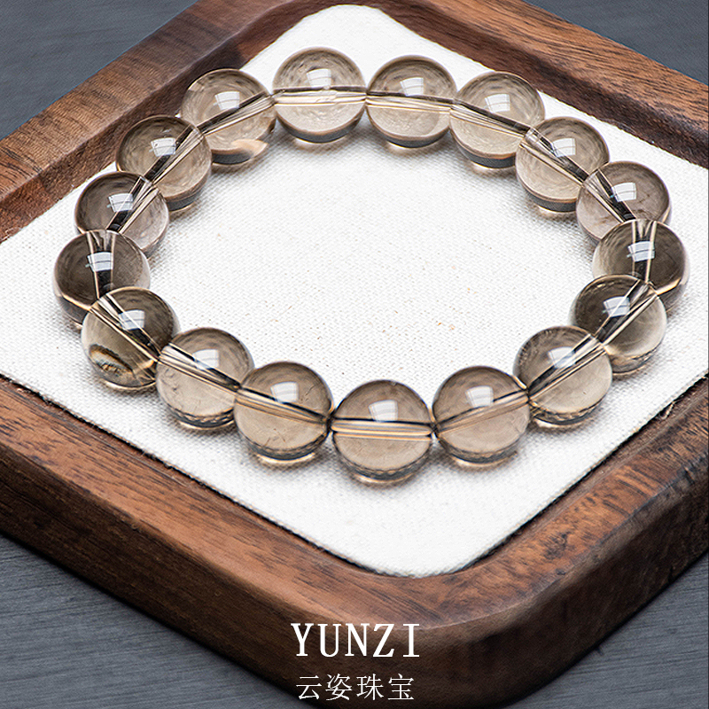 茶水晶手串 尺寸可選 帶證發貨