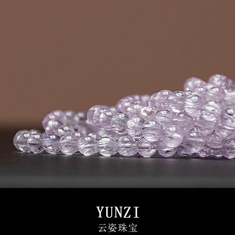 阿富汗透拉絲體紫鋰輝石手串 尺寸可選 帶證書