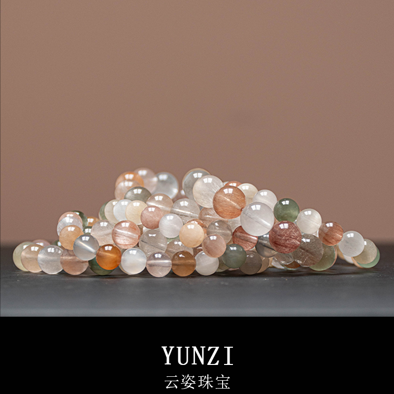 透拉絲體兔毛水晶手串 尺寸可選 帶證發貨