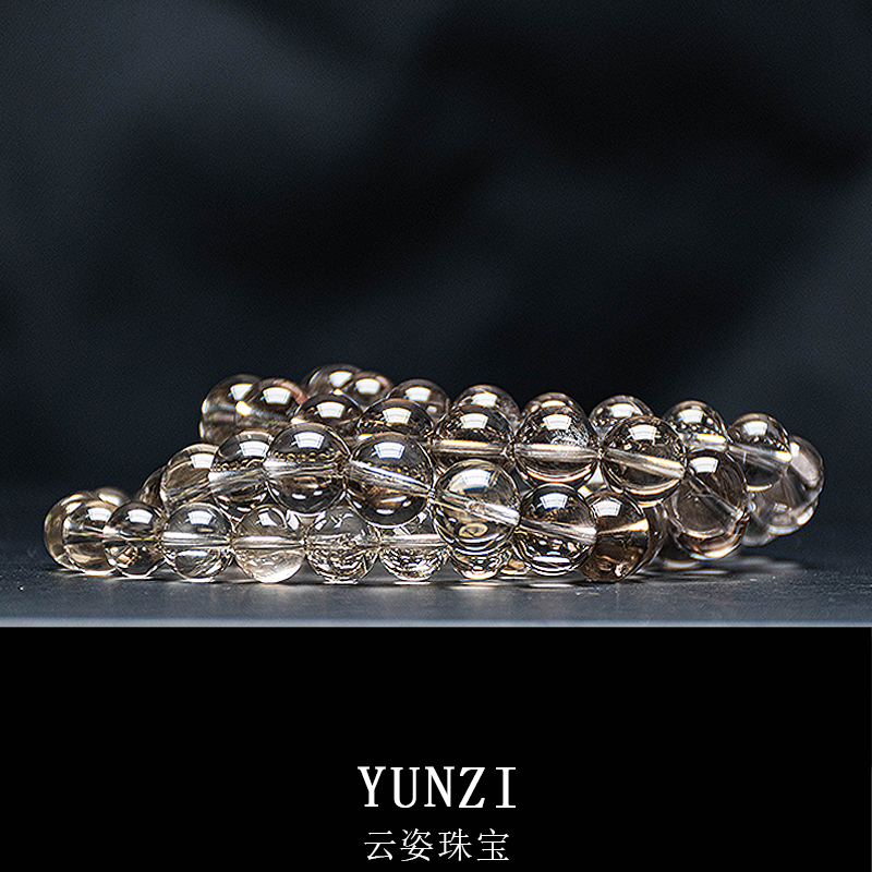 茶水晶手串 尺寸可選 帶證發貨