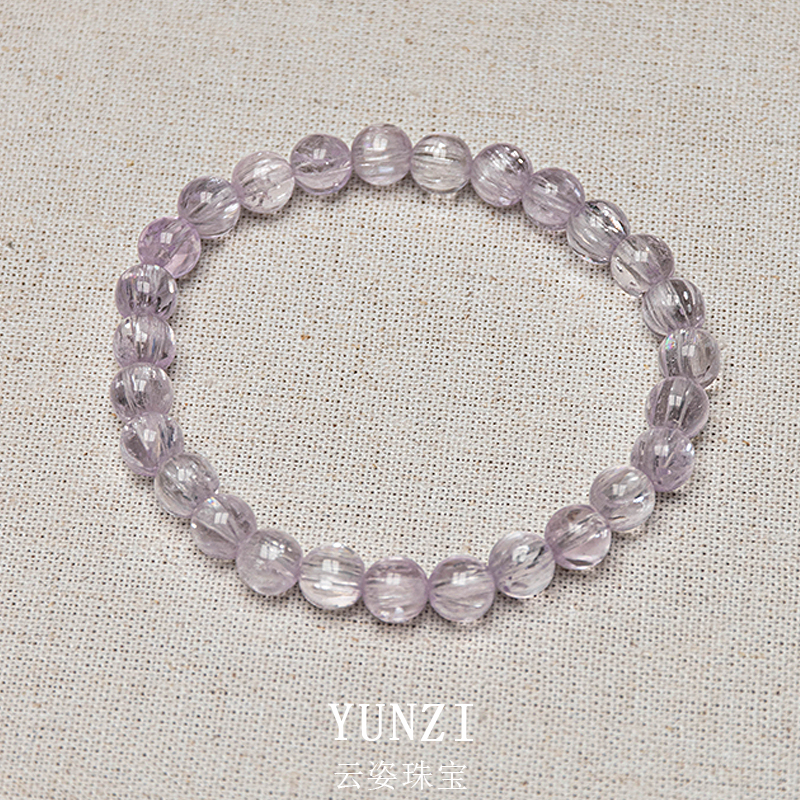 阿富汗透拉絲體紫鋰輝石手串 尺寸可選 帶證書