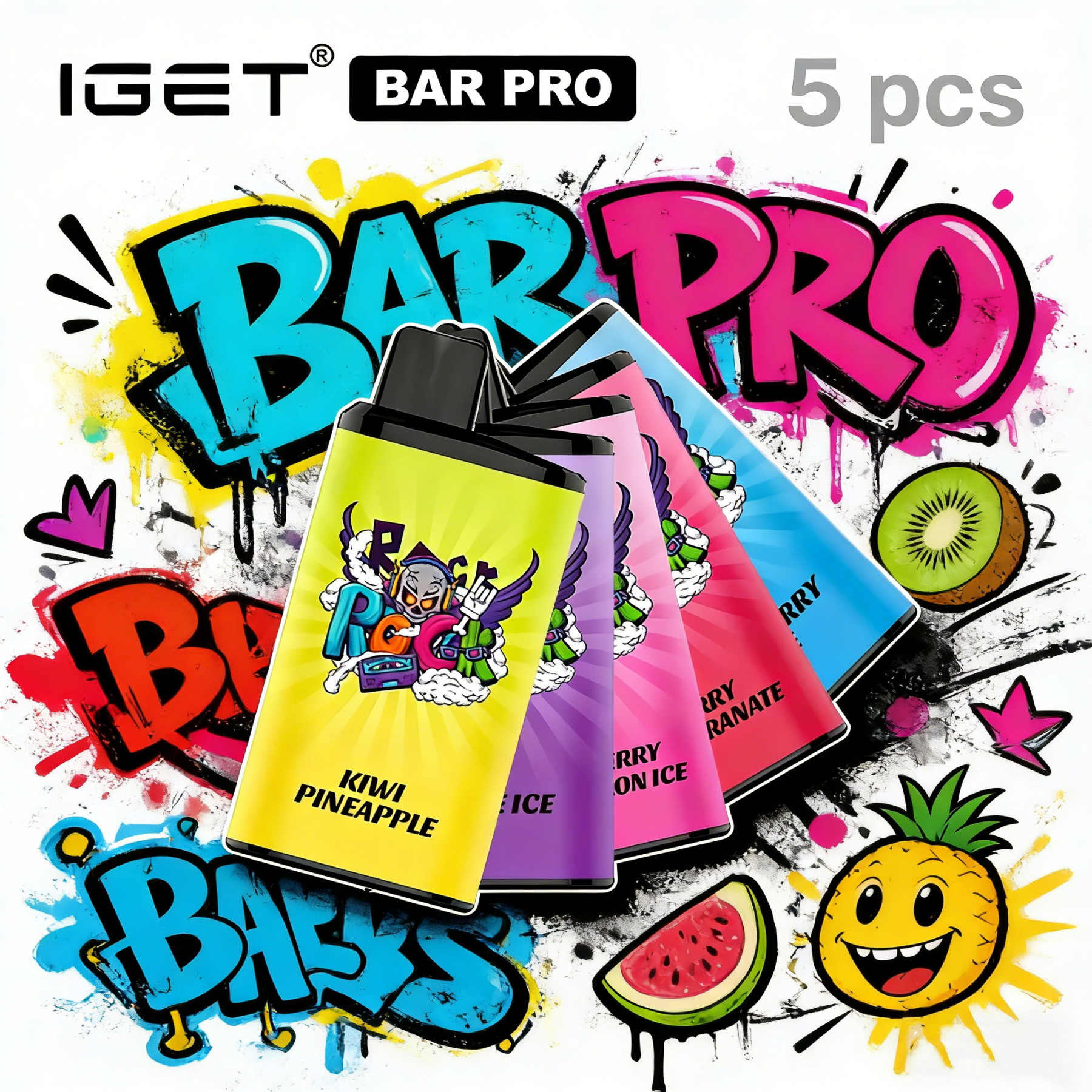 [10–15 day delivery]IGET BAR PRO (5 pcs)-swix