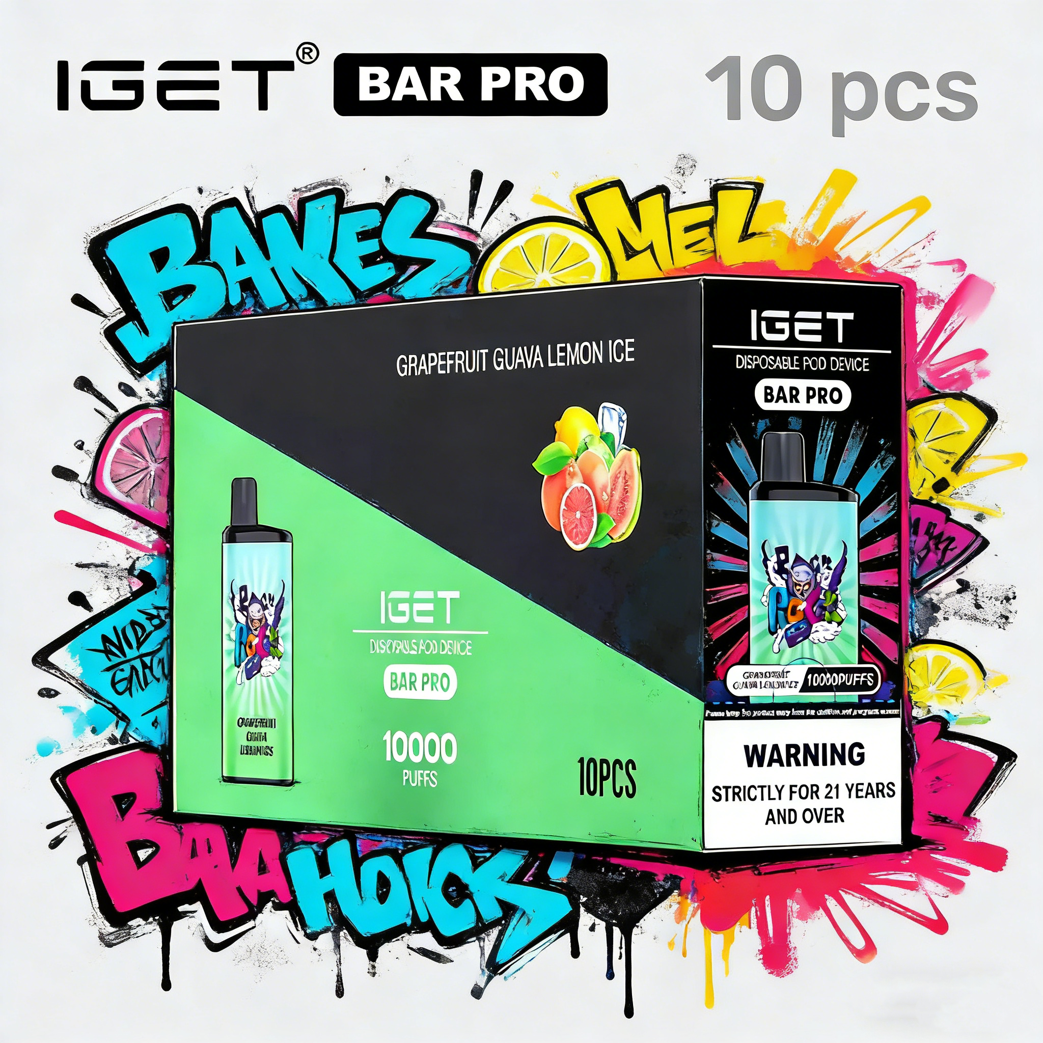 [10–15 day delivery]IGET BAR PRO (10 pcs)-swix