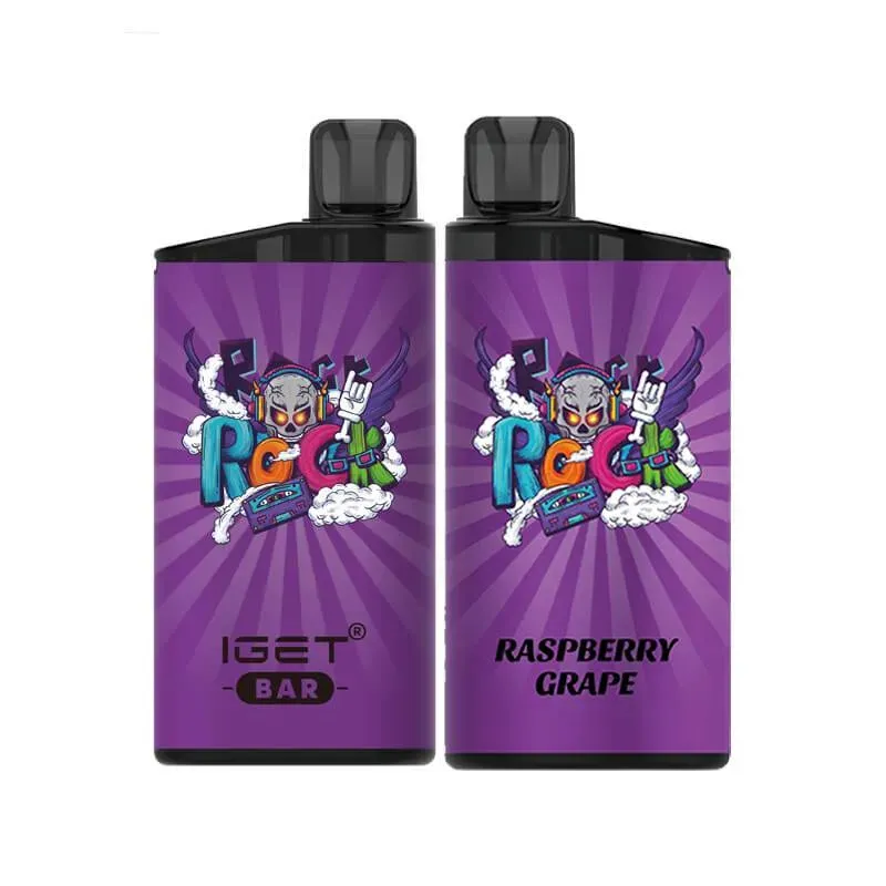 Raspberry Grape IGET Bar 3500 Puffs