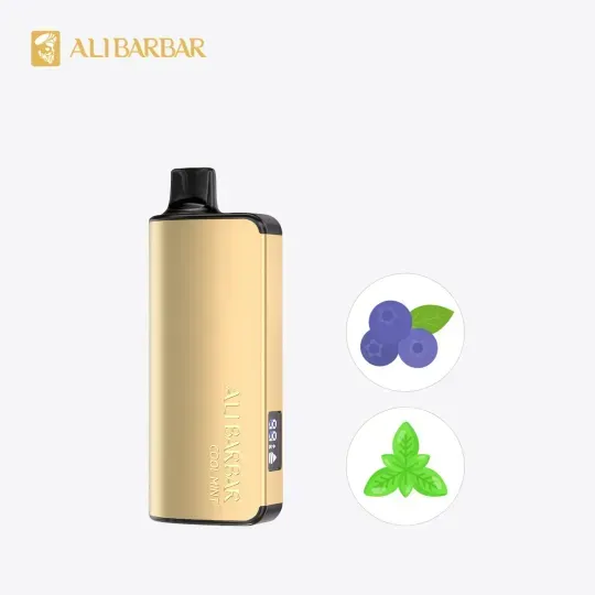 [Auwarehouse 3-7 day delivery] ALIBARBAR INGOT BLUEBERRY MINT 9000 PUFFS