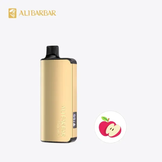 [Auwarehouse 3-7 day delivery] ALIBARBAR INGOT DOUBLE APPLE 9000 PUFFS