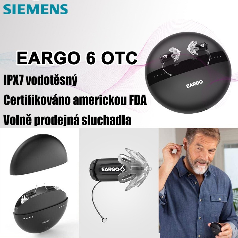 ✨ Volně prodejná sluchadla EARGO 7: Neviditelná, dobíjecí, flexibilní CIC, schválená FDA
