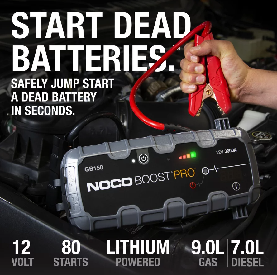 NOCO Boost Pro GB150 3000 Amp 12V UltraSafe lithiová baterie Starter Box Autobaterie