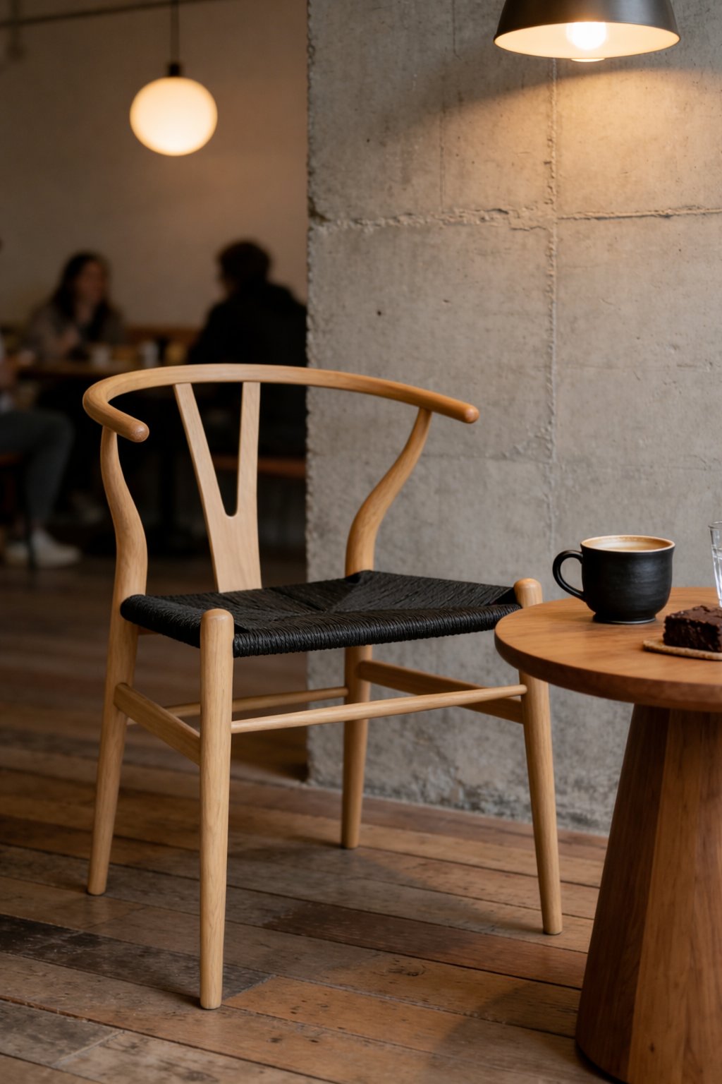 椅 CHR-0073-B｜白蜡木+黑色编绳 / 经典Y现代椅