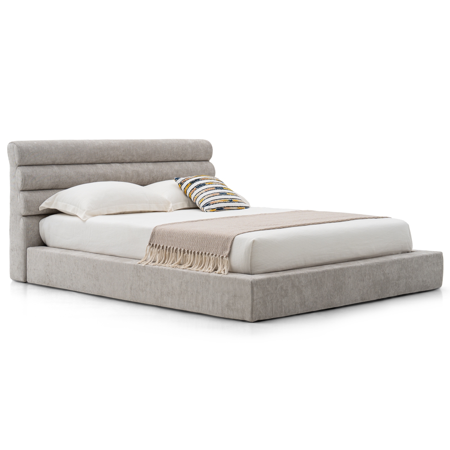 外贸品质软床｜BED-0010｜优质面料 / 高密度海绵 / 五金床架 / 压缩包装