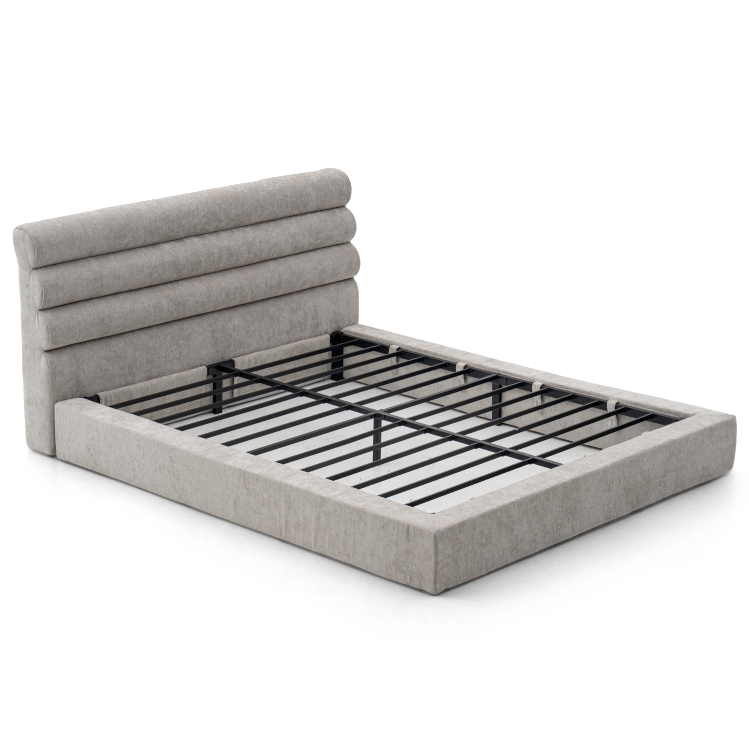 外贸品质软床｜BED-0010｜优质面料 / 高密度海绵 / 五金床架 / 压缩包装