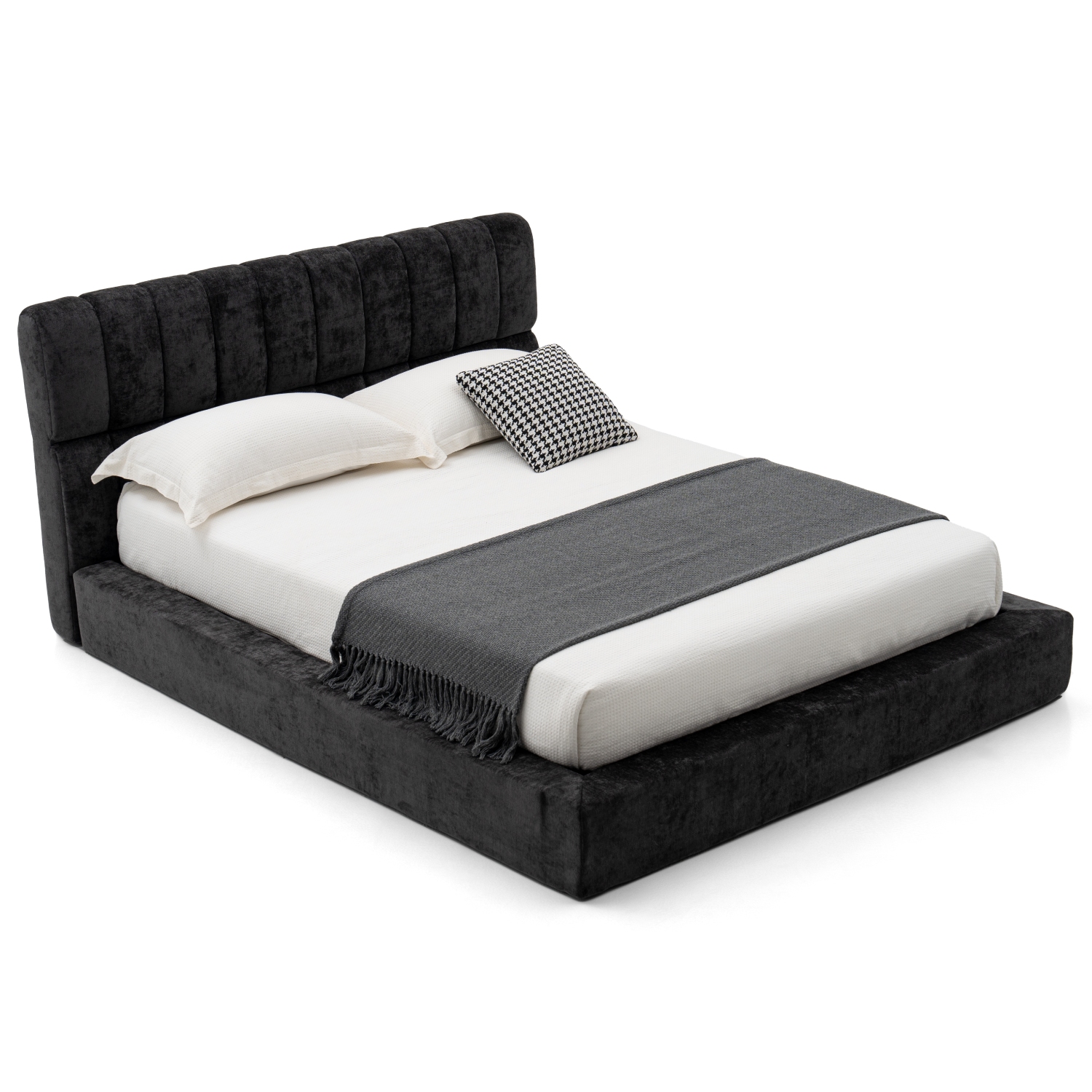外贸品质软床｜BED-0011｜优质面料 / 高密度海绵 / 五金床架 / 压缩包装