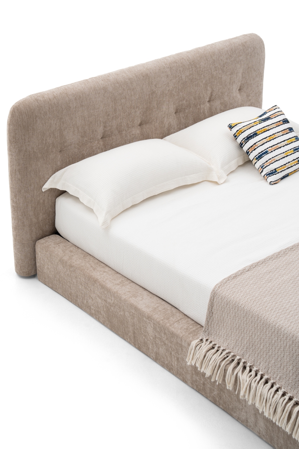 外贸品质软床｜BED-0012｜优质面料 / 高密度海绵 / 五金床架 / 压缩包装