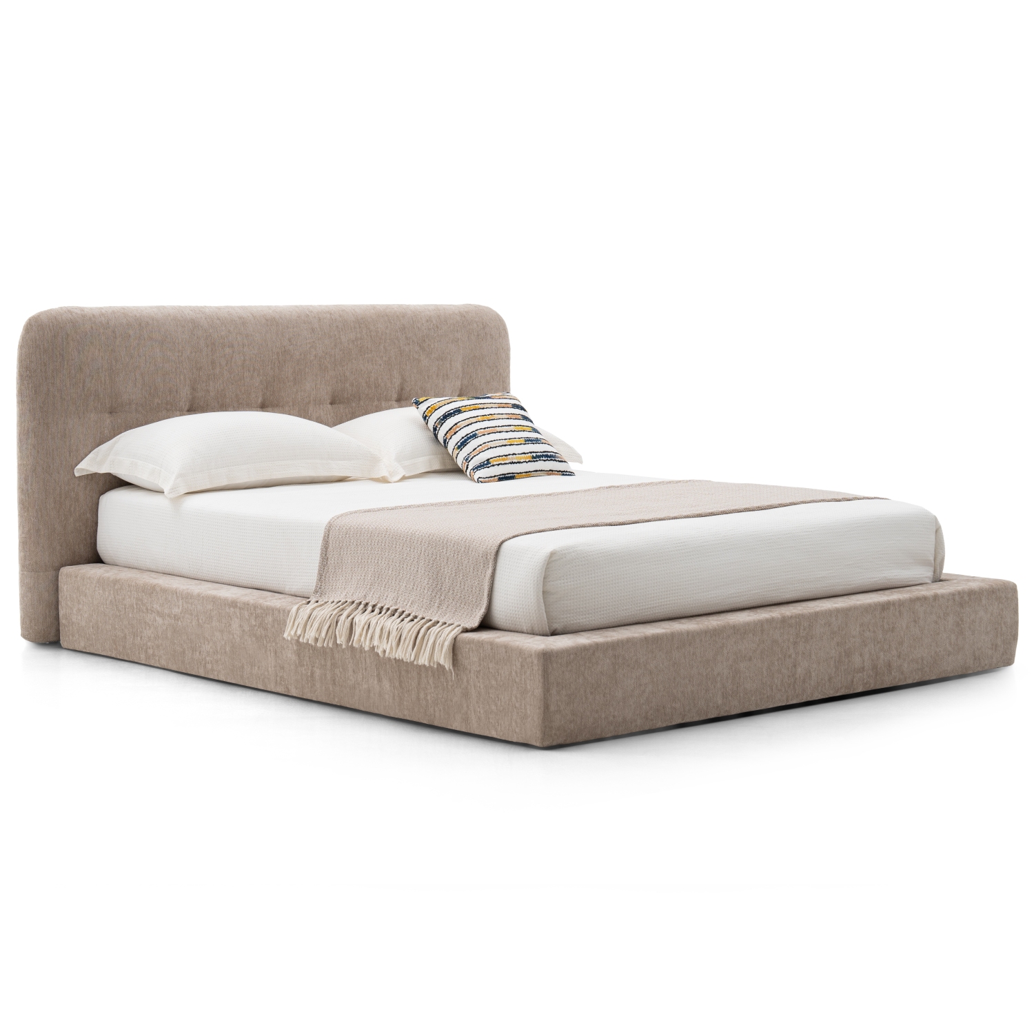 外贸品质软床｜BED-0012｜优质面料 / 高密度海绵 / 五金床架 / 压缩包装