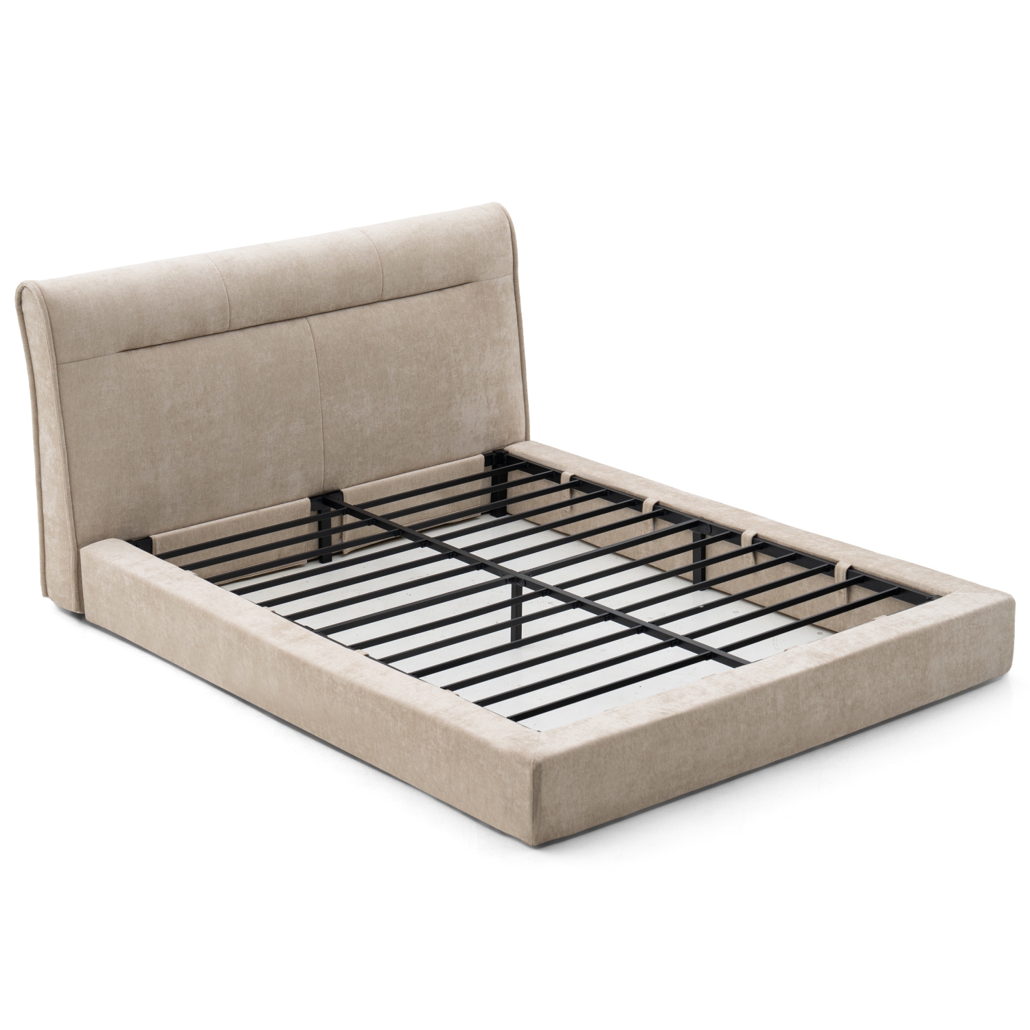 外贸品质软床｜BED-0012｜优质面料 / 高密度海绵 / 五金床架 / 压缩包装