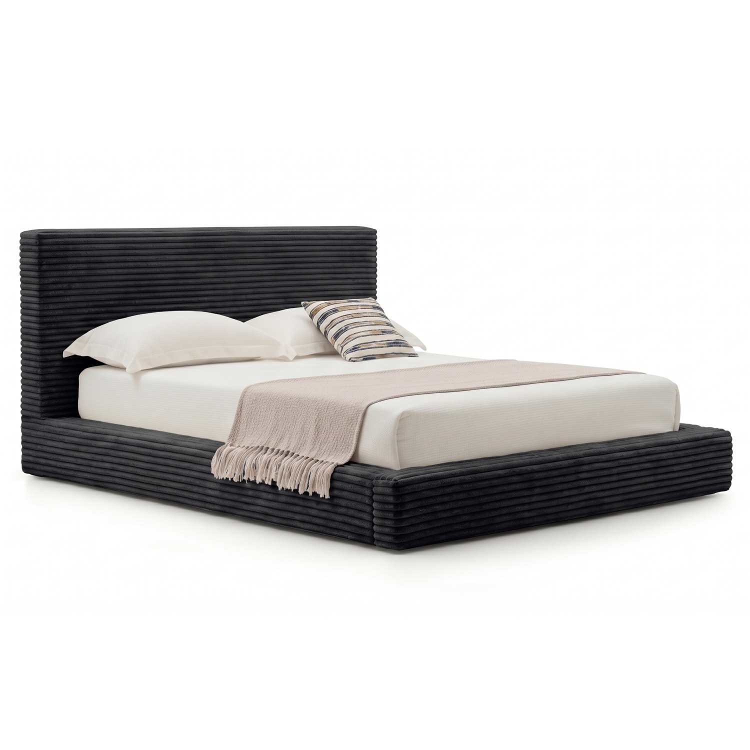 外贸品质软床｜BED-0015｜优质面料 / 高密度海绵 / 五金床架 / 压缩包装