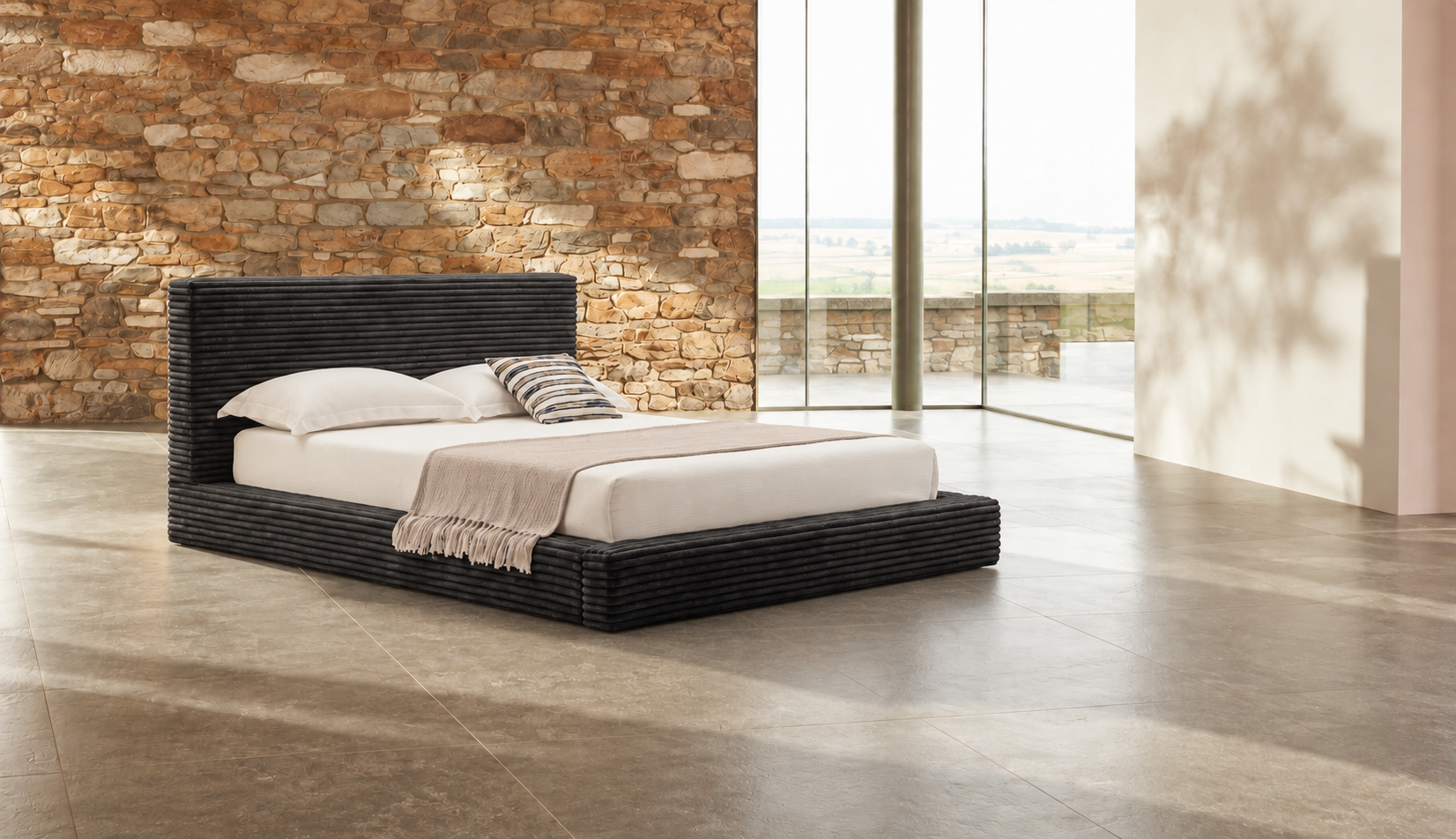 外贸品质软床｜BED-0015｜优质面料 / 高密度海绵 / 五金床架 / 压缩包装