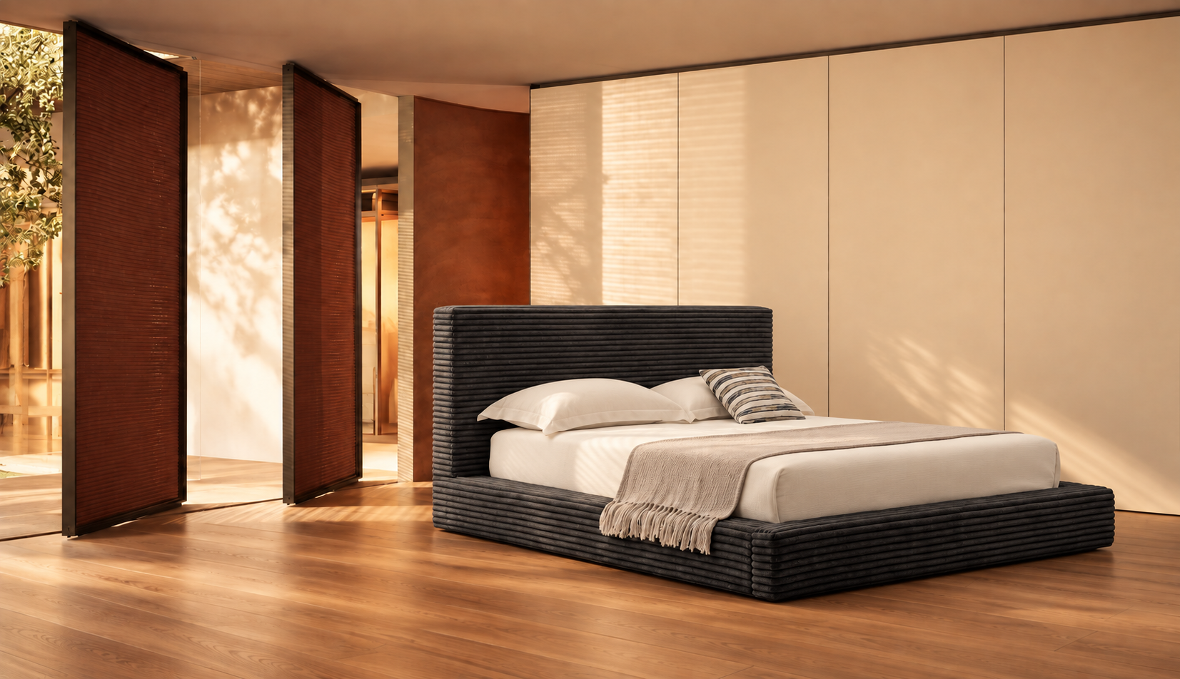外贸品质软床｜BED-0015｜优质面料 / 高密度海绵 / 五金床架 / 压缩包装