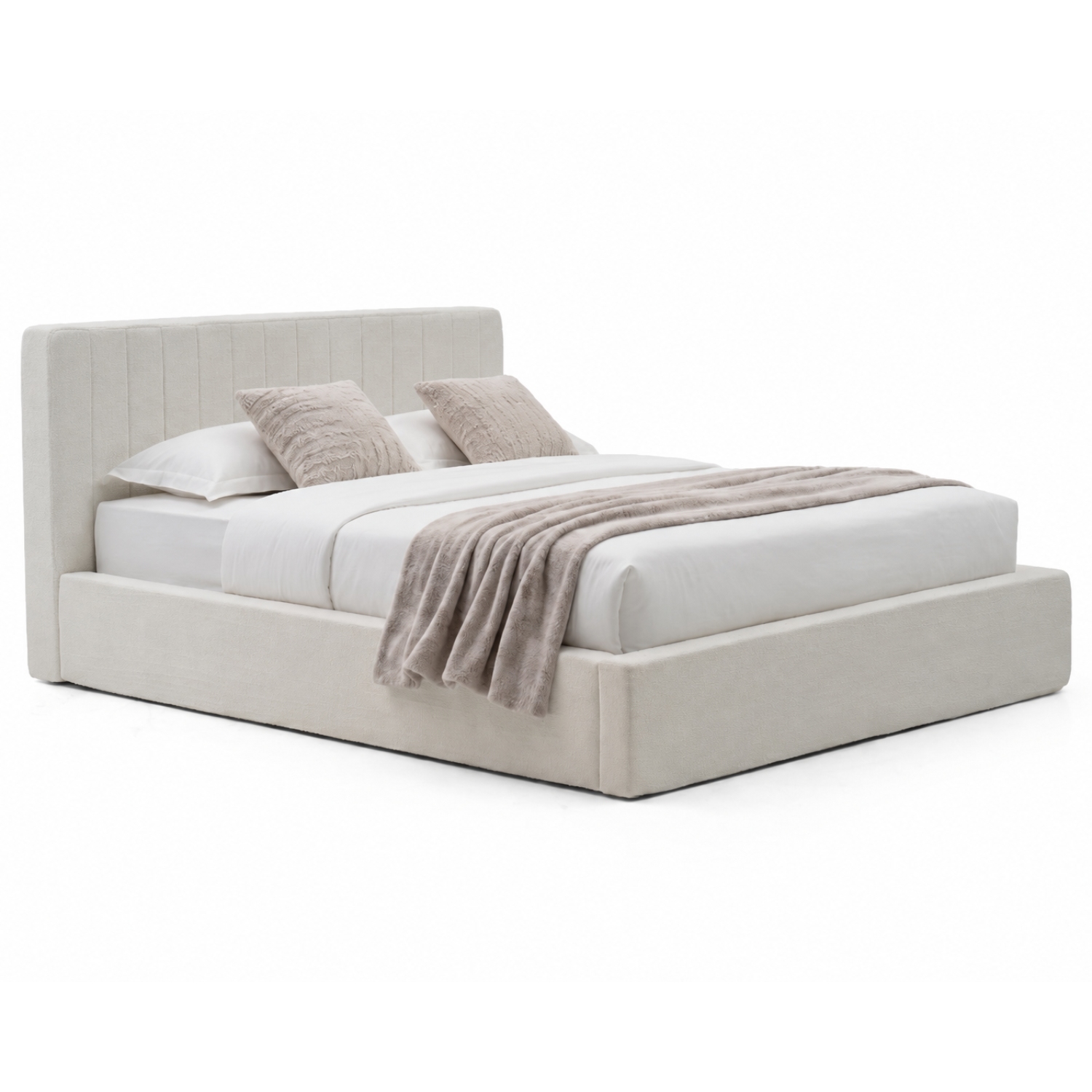 外贸品质软床｜BED-0016｜优质面料 / 高密度海绵 / 五金床架 / 压缩包装