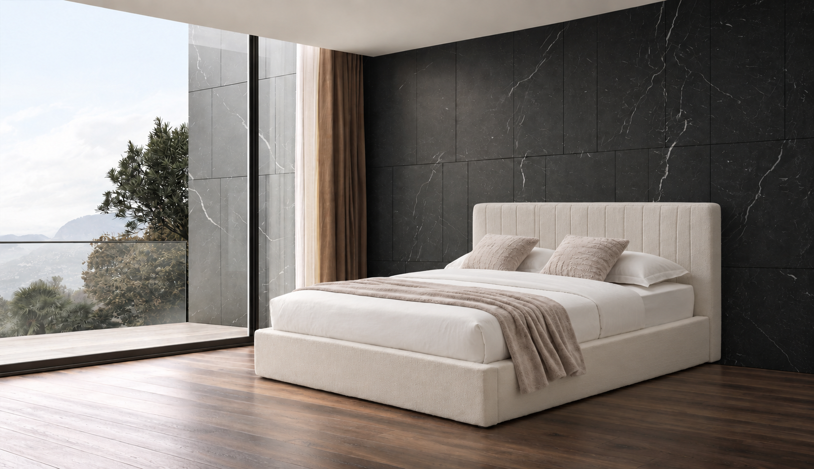 外贸品质软床｜BED-0016｜优质面料 / 高密度海绵 / 五金床架 / 压缩包装