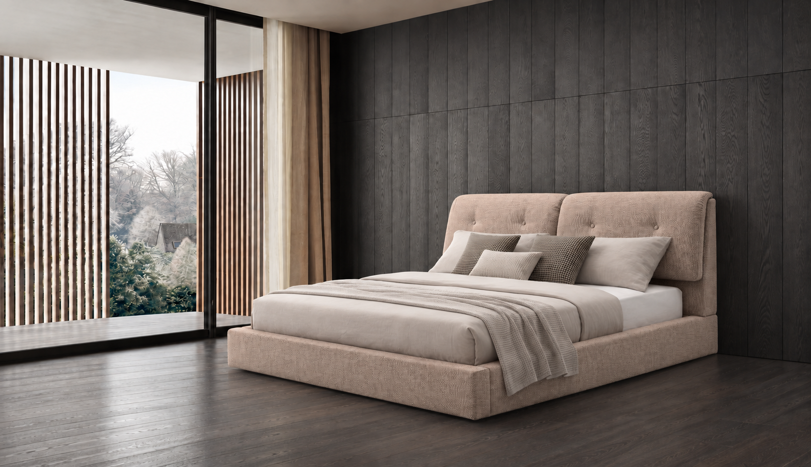 外贸品质软床｜BED-0017｜优质面料 / 高密度海绵 / 五金床架 / 压缩包装
