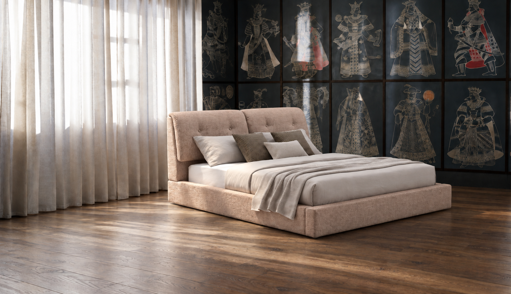 外贸品质软床｜BED-0017｜优质面料 / 高密度海绵 / 五金床架 / 压缩包装