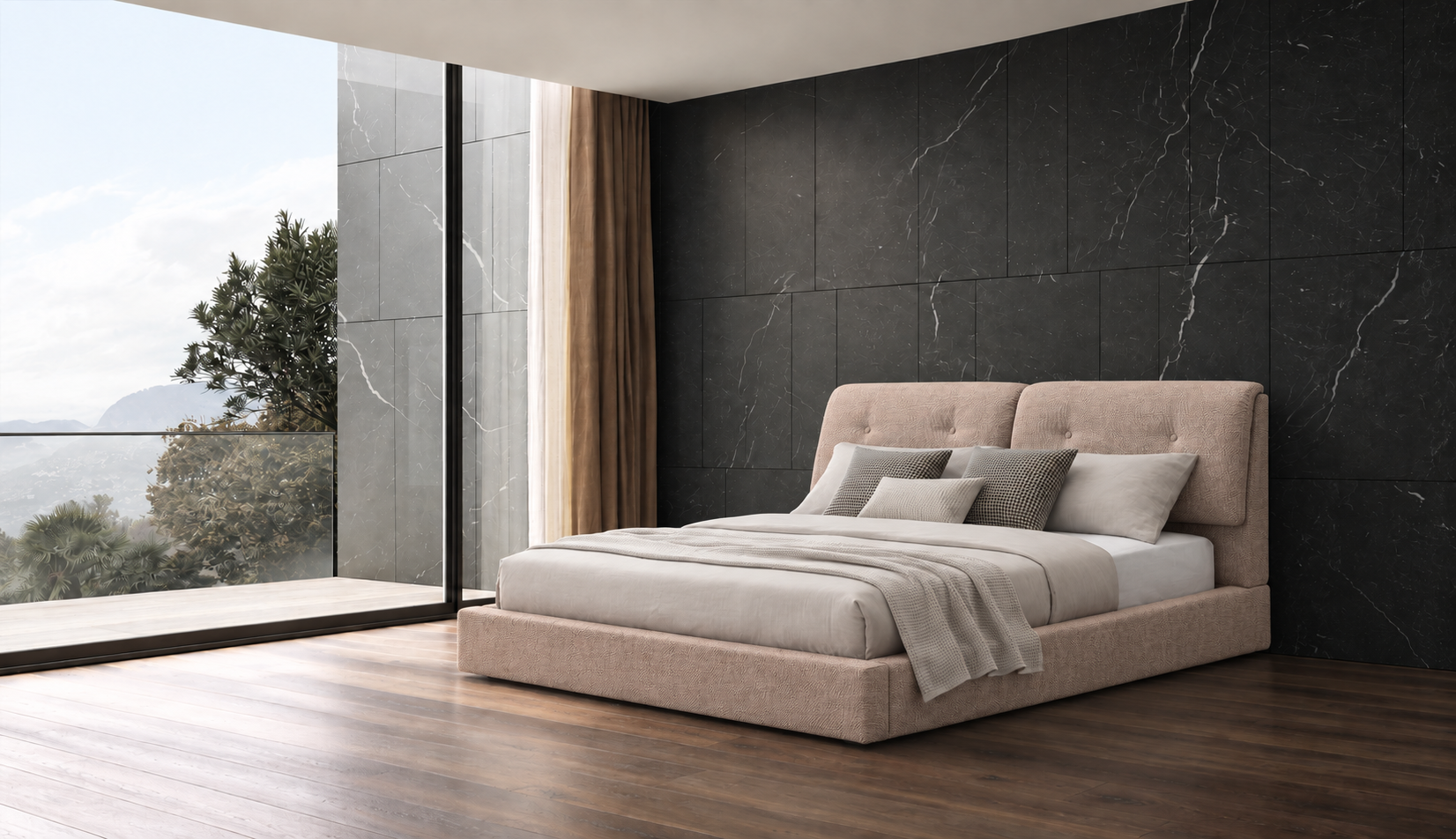 外贸品质软床｜BED-0017｜优质面料 / 高密度海绵 / 五金床架 / 压缩包装