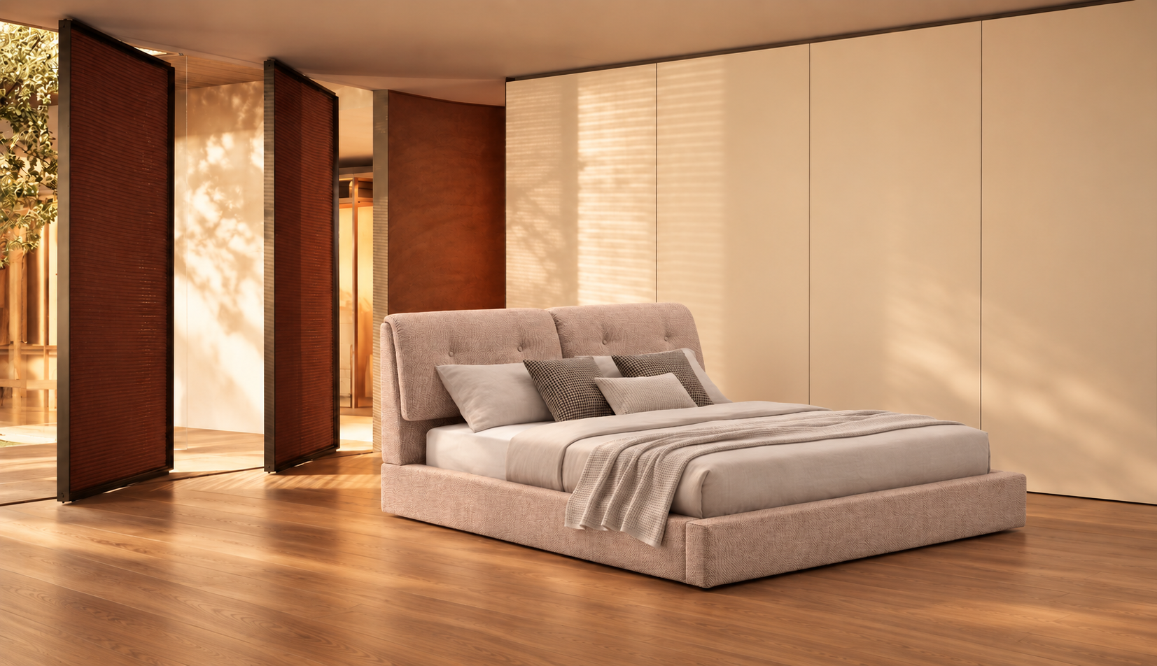 外贸品质软床｜BED-0017｜优质面料 / 高密度海绵 / 五金床架 / 压缩包装