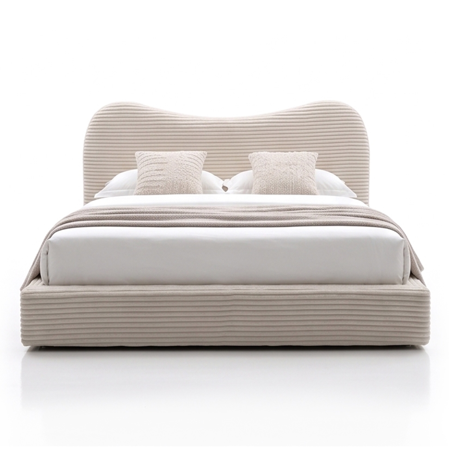 外贸品质软床｜BED-0018｜优质面料 / 高密度海绵 / 五金床架 / 压缩包装