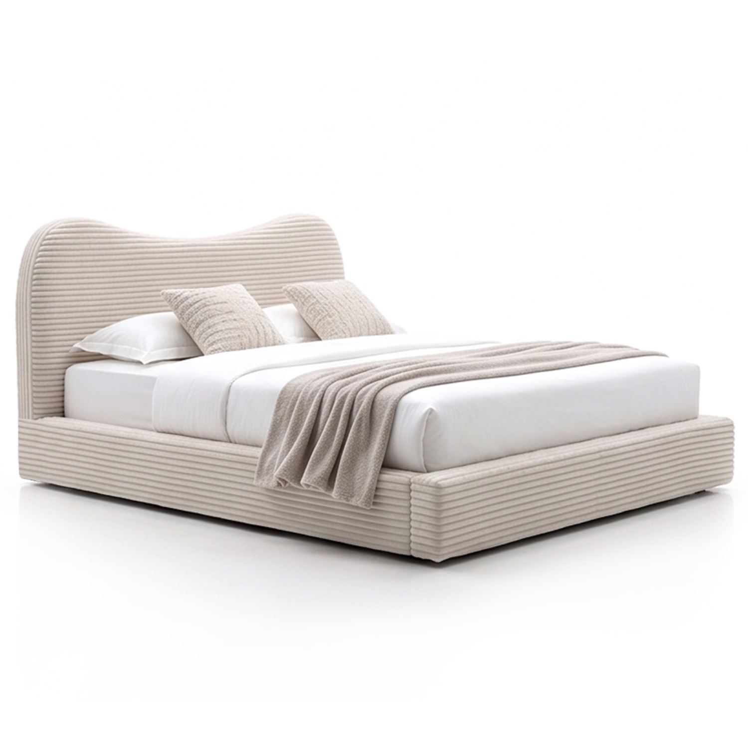 外贸品质软床｜BED-0018｜优质面料 / 高密度海绵 / 五金床架 / 压缩包装