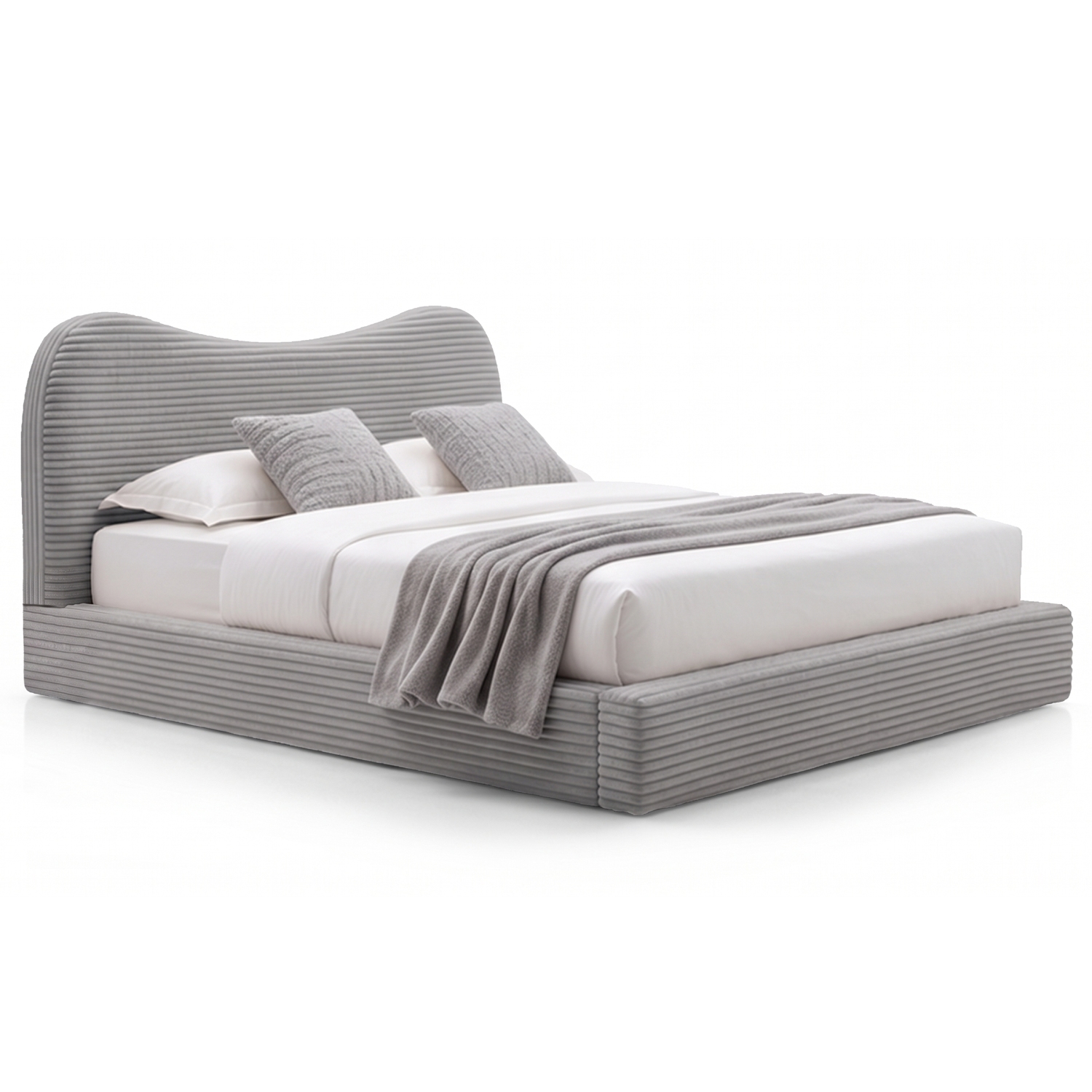 外贸品质软床｜BED-0018｜优质面料 / 高密度海绵 / 五金床架 / 压缩包装
