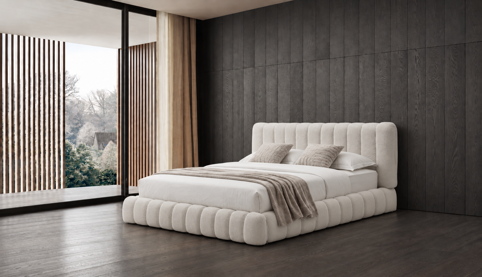 外贸品质软床｜BED-0019｜优质面料 / 高密度海绵 / 五金床架 / 压缩包装