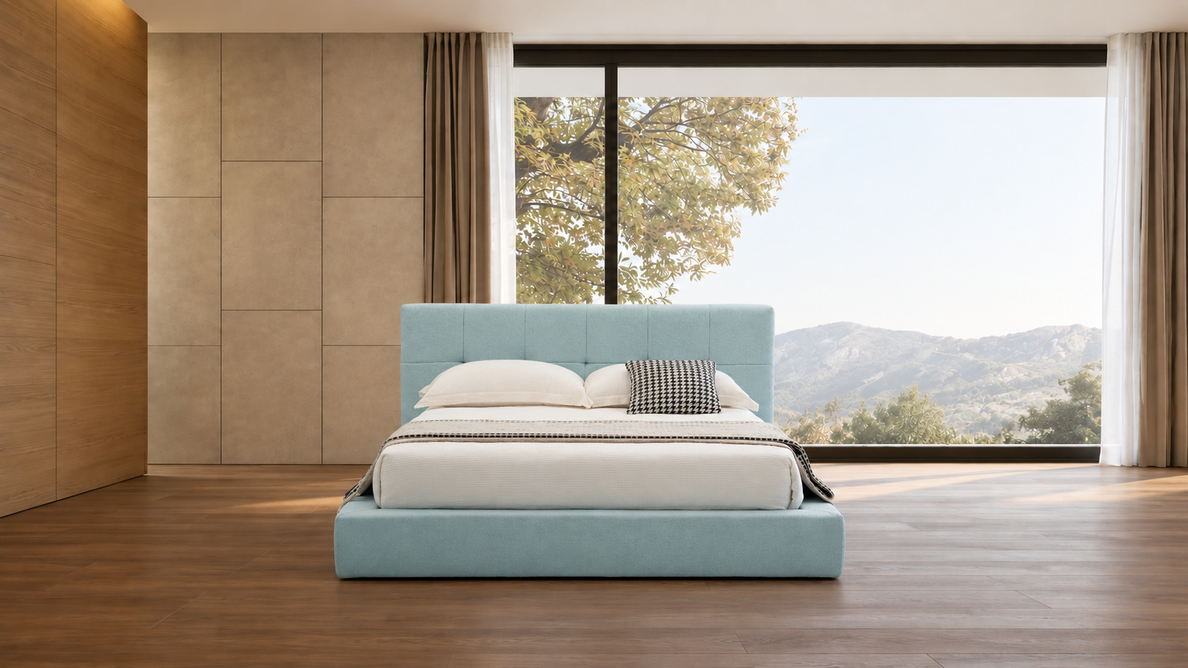 压缩床｜BED-0005｜优质面料 / 高密度海绵 / 五金床架