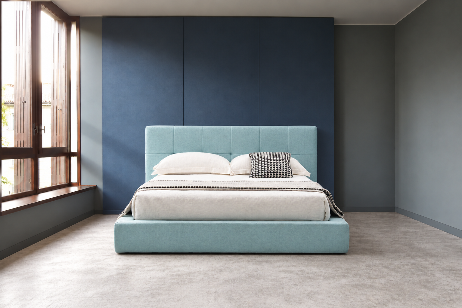 压缩床｜BED-0005｜优质面料 / 高密度海绵 / 五金床架