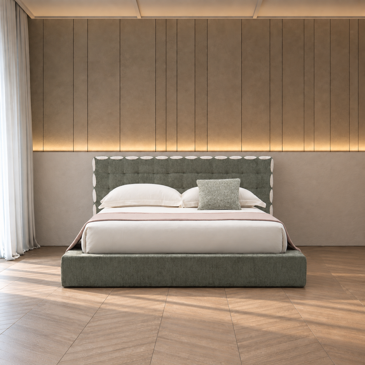 压缩床｜BED-0006｜优质面料 / 高密度海绵 / 五金床架