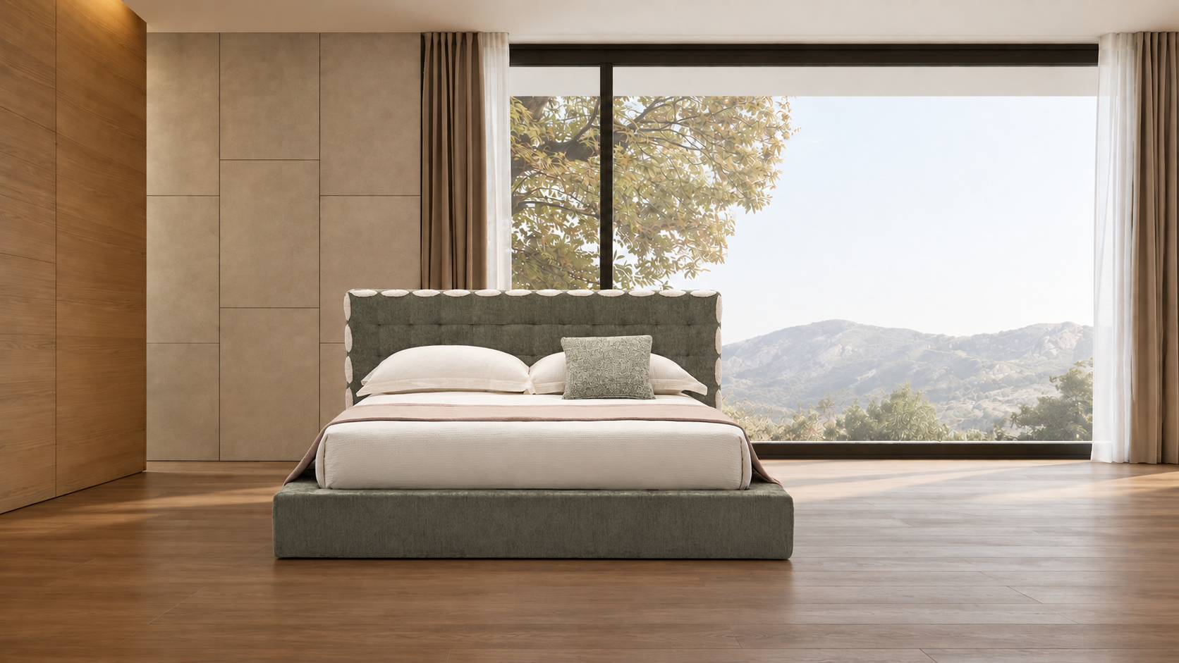 压缩床｜BED-0006｜优质面料 / 高密度海绵 / 五金床架
