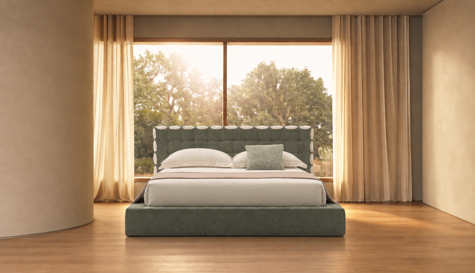 压缩床｜BED-0006｜优质面料 / 高密度海绵 / 五金床架