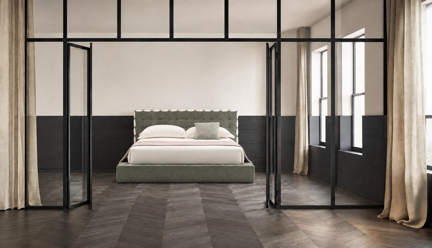 压缩床｜BED-0006｜优质面料 / 高密度海绵 / 五金床架