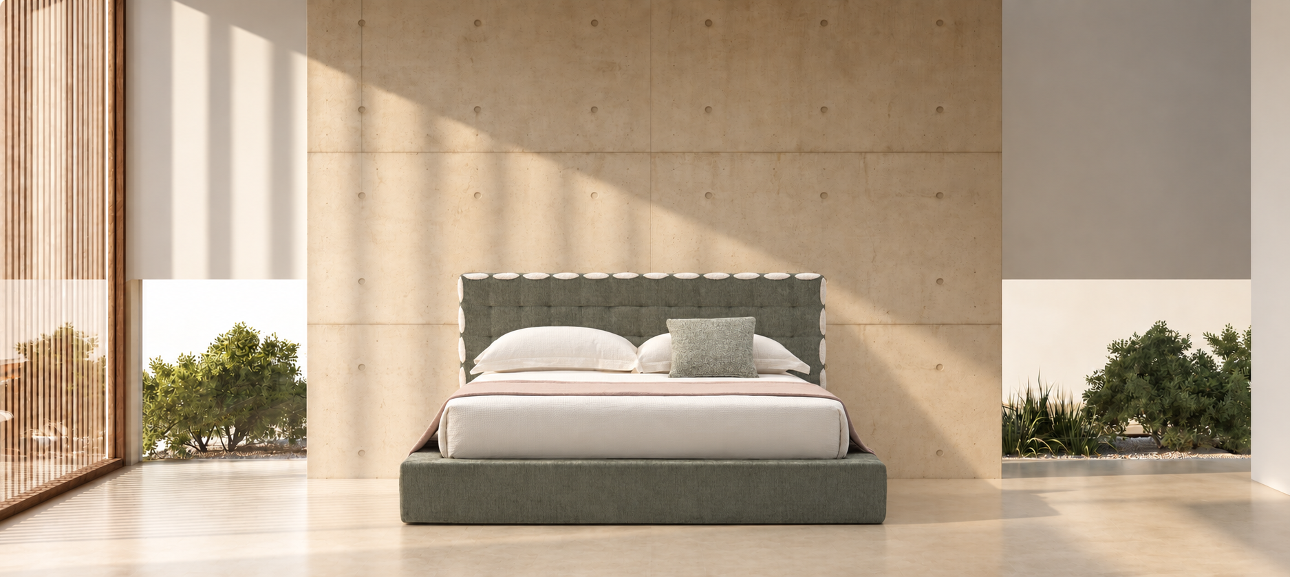压缩床｜BED-0006｜优质面料 / 高密度海绵 / 五金床架