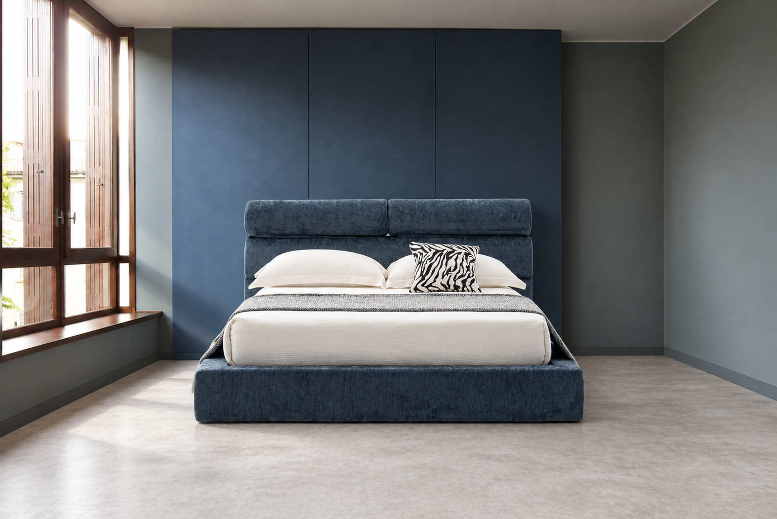 压缩床｜BED-0007｜优质面料 / 高密度海绵 / 五金床架