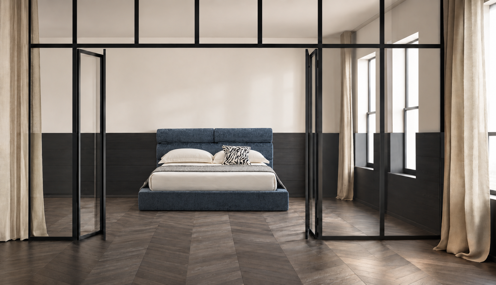 压缩床｜BED-0007｜优质面料 / 高密度海绵 / 五金床架