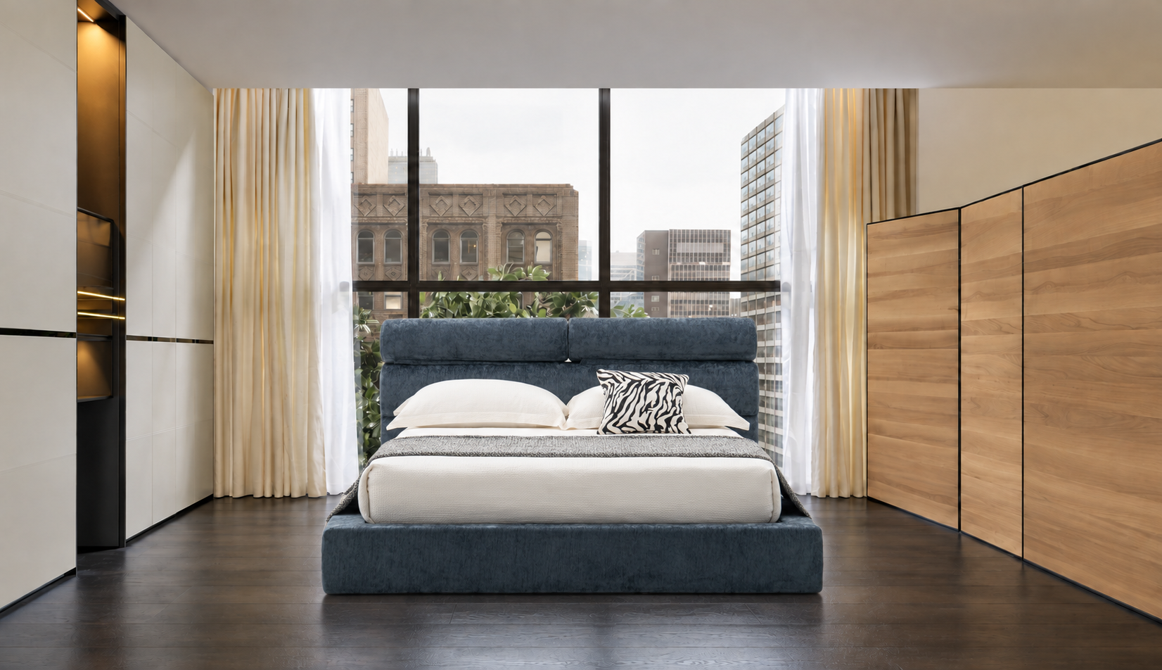 压缩床｜BED-0007｜优质面料 / 高密度海绵 / 五金床架