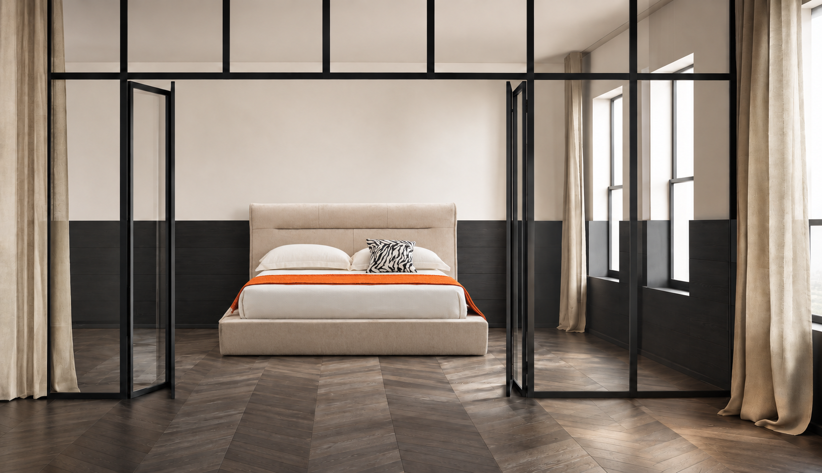 压缩床｜BED-0008｜优质面料 / 高密度海绵 / 五金床架