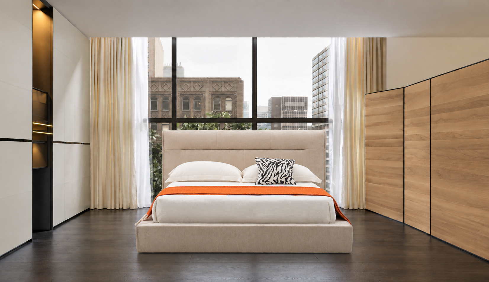 压缩床｜BED-0008｜优质面料 / 高密度海绵 / 五金床架