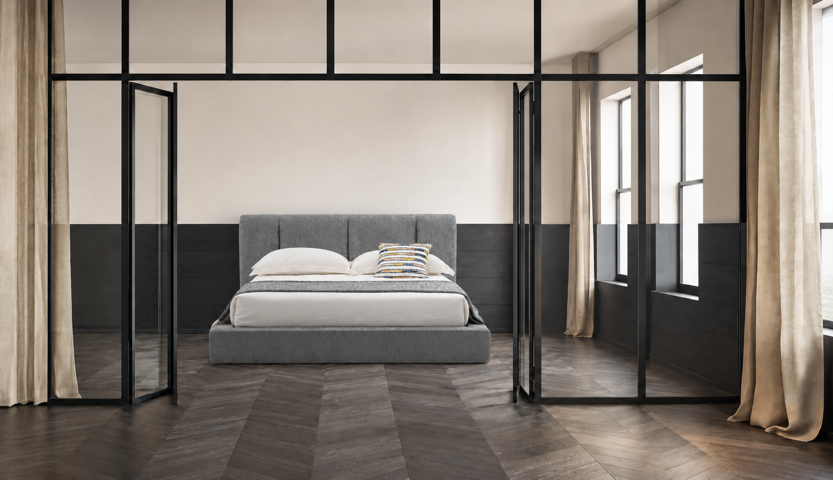 压缩床｜BED-0009｜优质面料 / 高密度海绵 / 五金床架