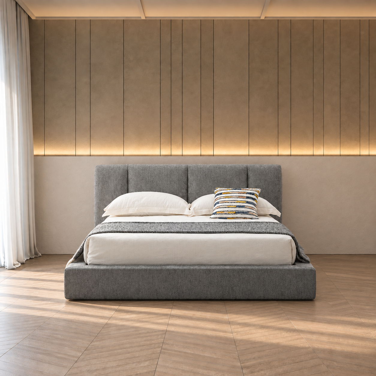 压缩床｜BED-0009｜优质面料 / 高密度海绵 / 五金床架