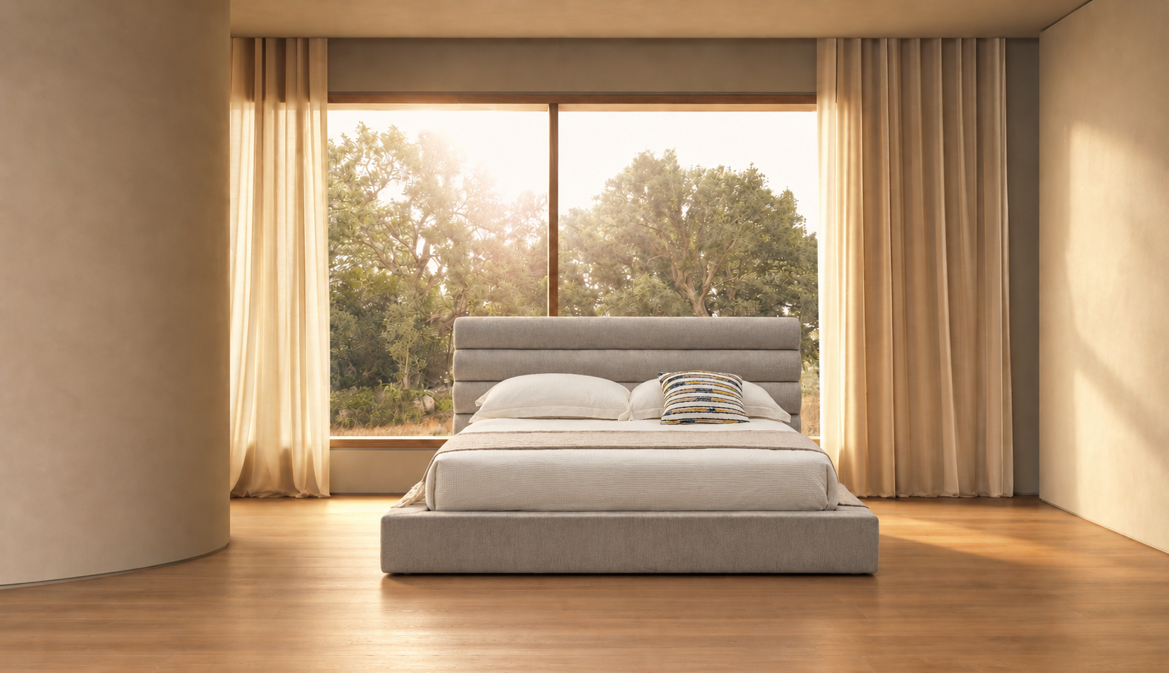 外贸品质软床｜BED-0010｜优质面料 / 高密度海绵 / 五金床架 / 压缩包装